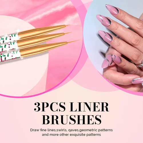 Melodysusie Set De Brochas Para Nail Art 31 Piezas