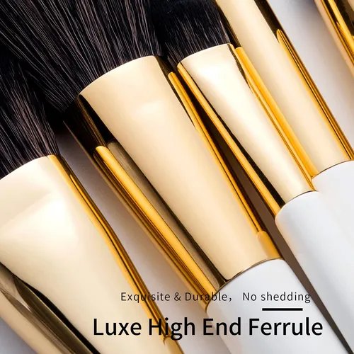 Set De Brochas De Maquillaje Enzo Ken De Pelo De Cabra Negro