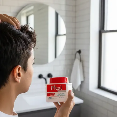 Gel Fijación Fuerte Para El Cabello De Preal X 500 Gr Frasco