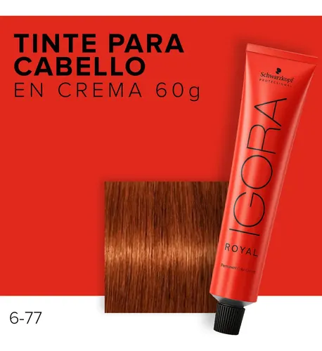 Igora Royal 6-77 Rubio Oscuro Cobrizo Extra Coloración Schwarzkopf