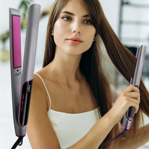D2260701-4-1 Plancha Alaciadora De Cabello Con Pantalla Led