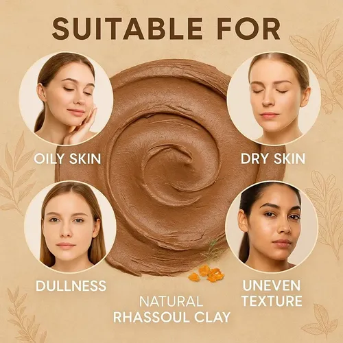 Mascarilla De Arcilla Rhassoul Con Argán Y Frankincense