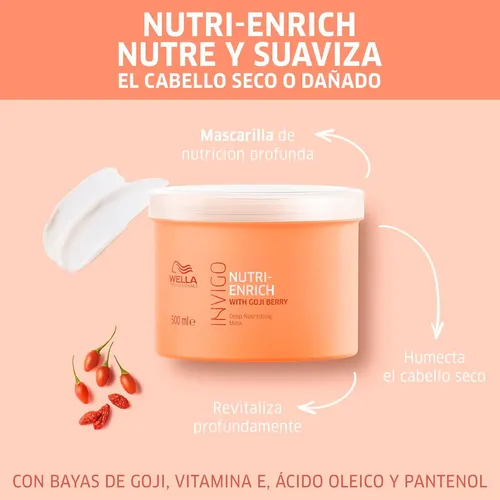 Máscara Capilar Wella Invigo Nutri Enrich Hidratación 500ml
