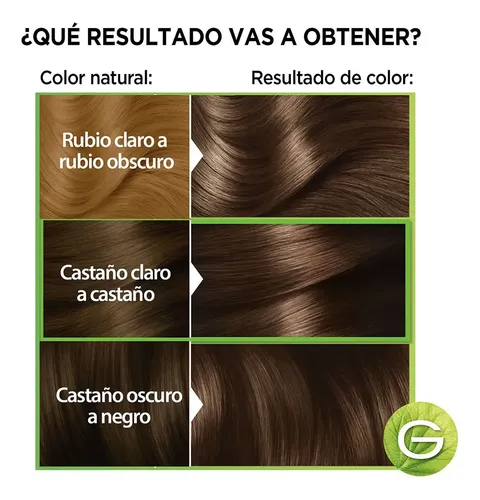 Kit de Tintura Permanente Garnier Nutrisse Ultra Cobertura Tono 50U Castaño Claro