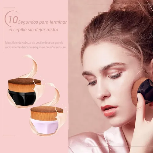 Pincel De Maquiagem De Base De 2 Peças Para Cosméticos De Ba