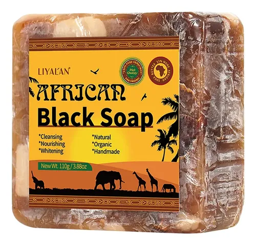 Ah Jabón Negro Africano Jabón De Baño Limpiador Corporal . L