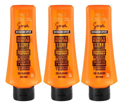 3 Serum Capilar Recarga Keratina Keratotal Bellissima 120gr