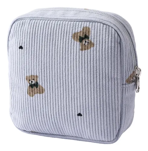 Bolsa De Maquillaje Fresca Pequeña Bag Mouth De Doble Capa
