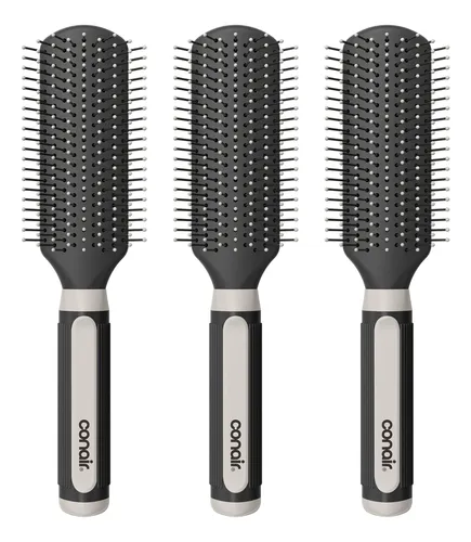 Set De 3 Cepillos Desenredantes Conair Para Todo Tipo De Cab