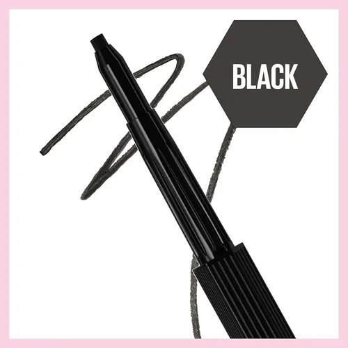 Lápiz Delineador Maybelline Hyper Easy No-slip Negro 1.5mm