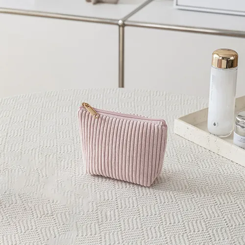 Hitoalla De Maquillaje De Pana De Terciopelo Portátil De Via