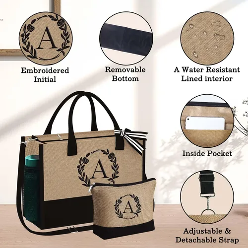 Bolsa De Mano Con Bolsa De Maquillaje Yoolife, 43 X 34 X 17