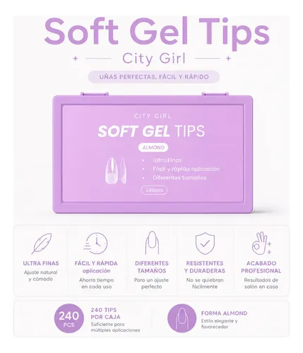 Kit Para Uñas Soft Gel Completo Cabina Uv Led Profesional