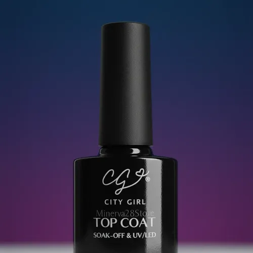 Top Coat Marca City Girl De 7ml. Uv/led Transparente