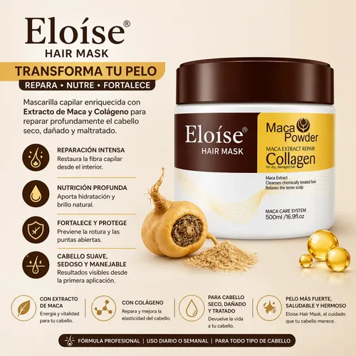 Mascara Capilar Eloise Maca Power Collagen 500ml
