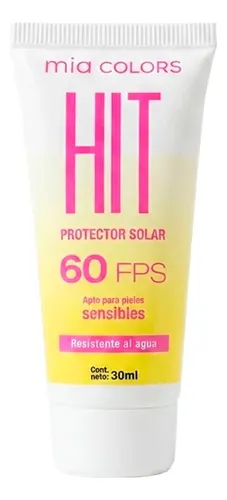 Mia Colors Hit Protector Solar Resistente Al Agua Fps60 30ml
