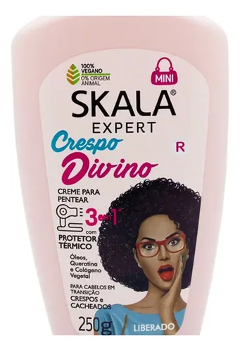 Skala Crema Para Peinar 3 En 1 Crespo Divino 250 G