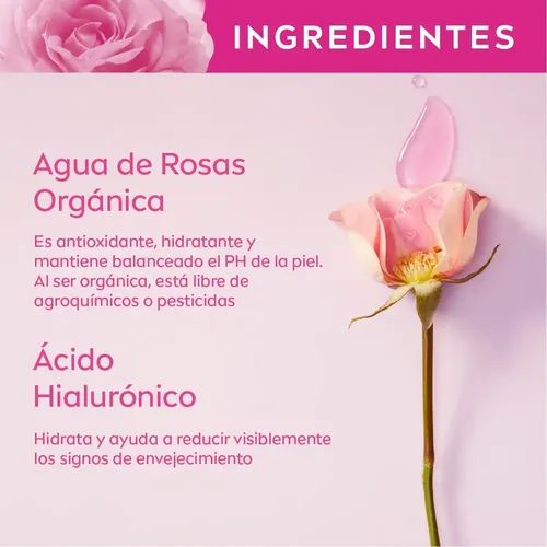 Crema facial hidratante en gel NIVEA Rose Care para todo tipo de piel x 50 ml