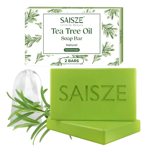 Jabón De Árbol De Té Saisze, Barra De Jabón Hecha A Mano La
