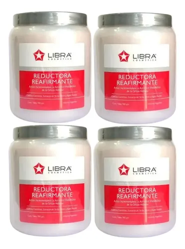 4 Crema Masajes Reductora Y Reafirmante 980g Libra Cosmetica Fragancia Suave