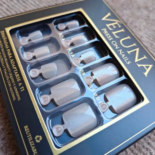 Uñas Press On Para Pies Kit Completo Reutilizable Veluna – Nude Pálido
