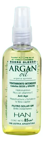 Kit X 2 Suero Oleoso Argan Oil X 85ml Brillo Instantaneo Han