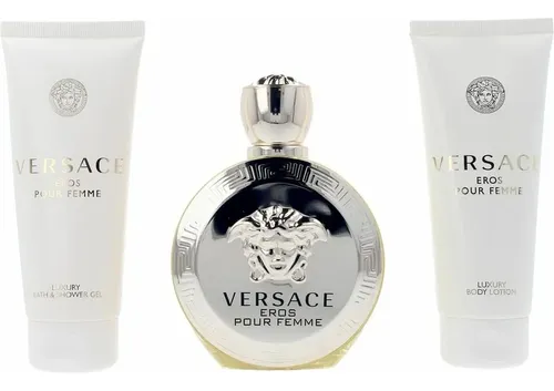 Perfume Versace Eros Para Mujer Edp 100 Ml Con Loción Corpor
