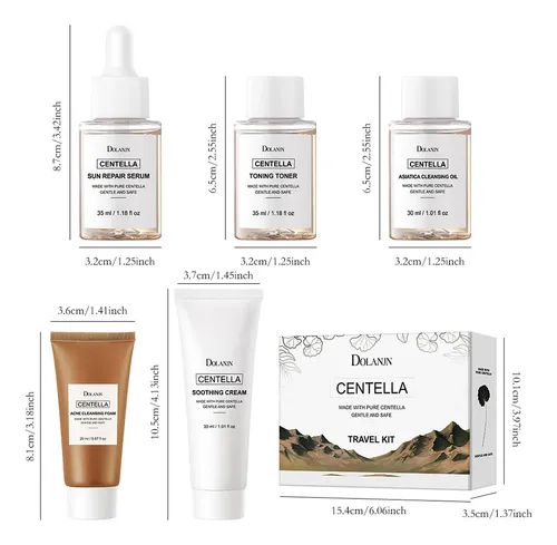 Set Cuidado Facial Dolanjn Centella 5 Pasos