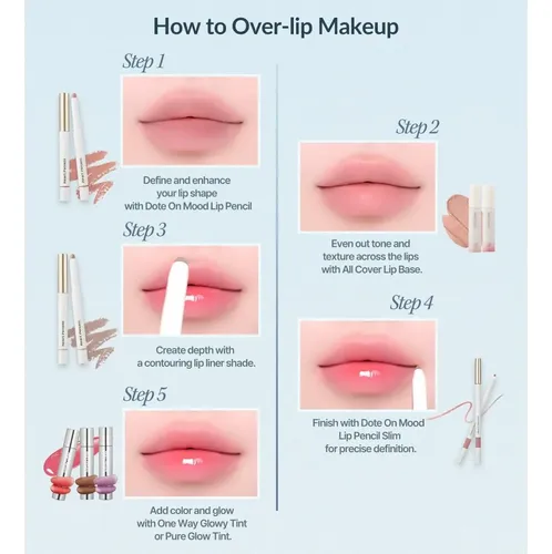 Lápiz Delineador Labios Mlbb Heart Percent Dote On Mood
