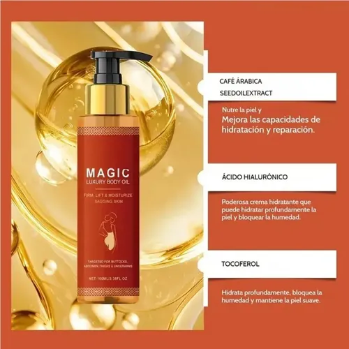 Óleo Corporal Hg Magic Luxury 300 Ml Para Pele Firme Qh 4310961871745