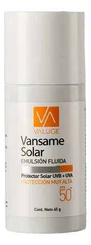Vansame Protector Solar Facial Fps 50 Emulsion Fluida 45 Gr