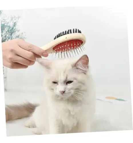 //hair Brush With Bamboo Handle In The Shape Of A Comb, &//