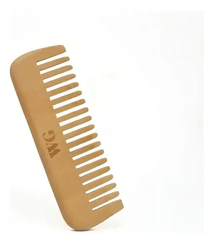 Peine Cabello Biodegradable De Bambú Alaska – Whole Green Color Marrón