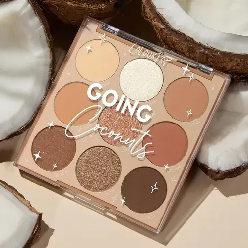 Paleta de Sombras ColourPop Going Coconuts 9 Tonos Mate