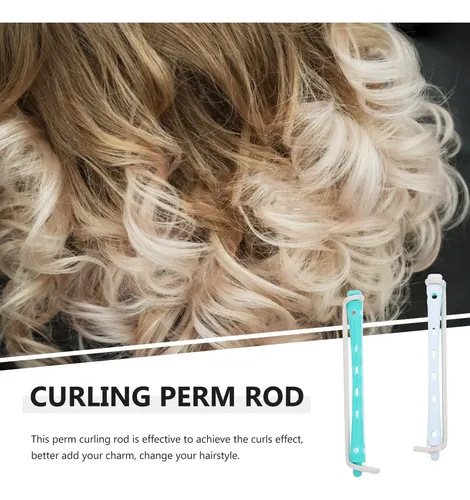 12 Rulos Para Cabello Ondulado, Varillas De Permanente Para