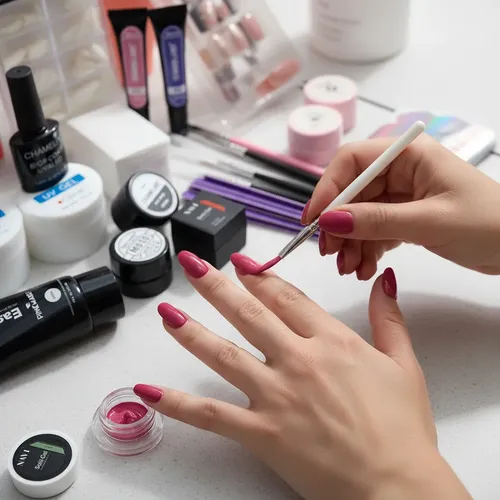 Kit  Hacer Uñas En Gel Uv Led + Mano Practica