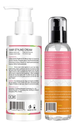 Crema De Peinado Para Mujer, Antiencrespamiento Y Brillo 3 E