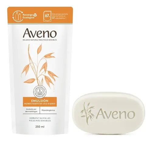 Kit Aveno Emulsión Refill + Jabón