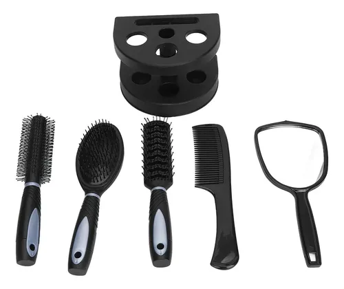 Soporte Para Peineta De Pelo Con Espejo, Juego De 5 Peines P