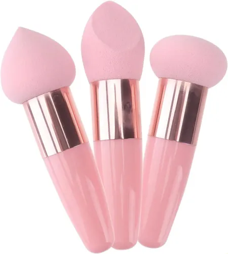 Juego De 6 Esponjas De Maquillaje, Mini Borla Para Polvos, E