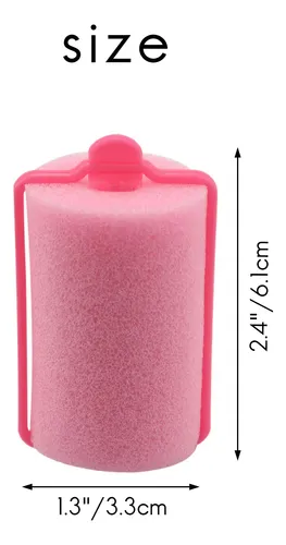 Rulos De Esponja De Espuma Suave Para Peinar Cabello Oscuro,