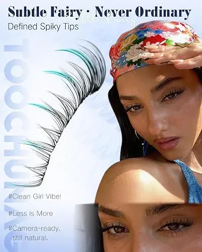 Kit De Racimos De Pestanas Wispy Toochunag Manga Espiga 8 A