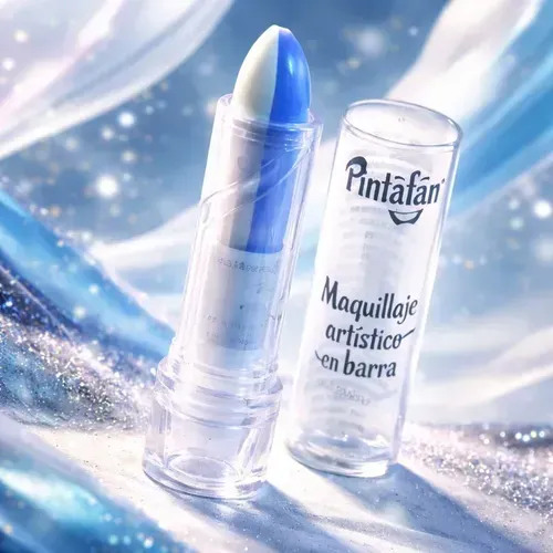 Labial Bicolor Celeste Y Blanco Mundial Argentina