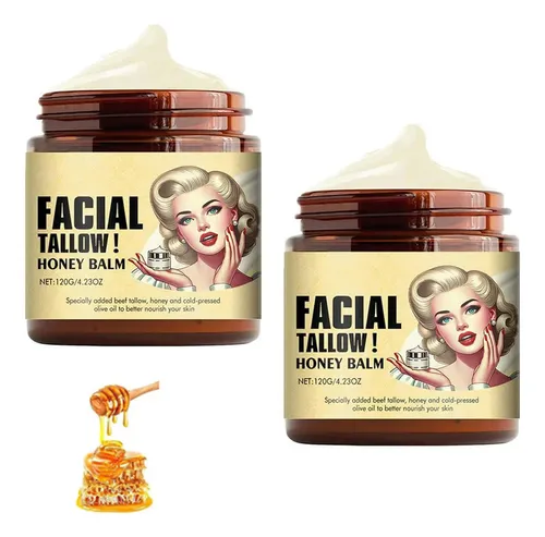 De Bálsamo De Sebo De Res Batido Y Miel, Crema Facial Con