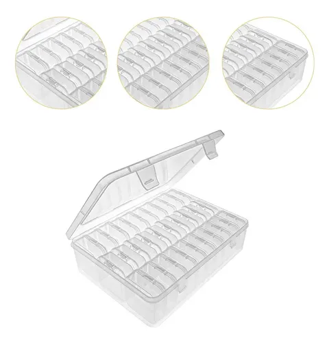 Jsjx Caja De Almacenamiento Transparente, Estuche For
