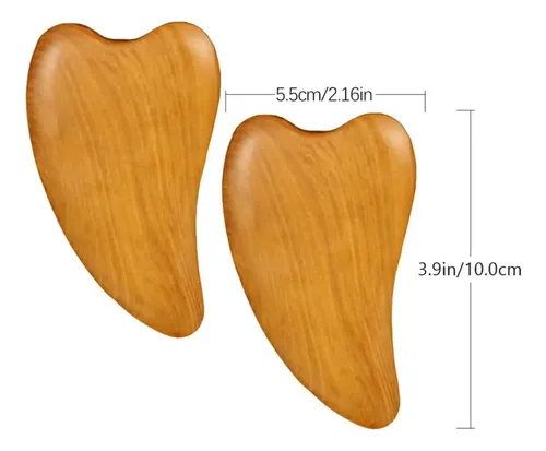 Tabla De Masaje Facial De Madera Redonda De 4 Piezas