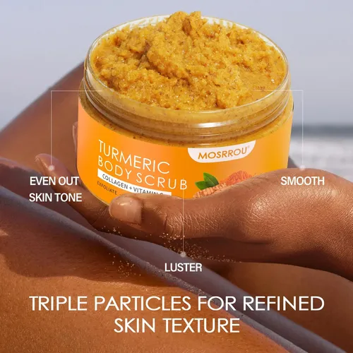 Exfoliante Corporal Mosrrou Turmeric Con Vitamina C, Colágen