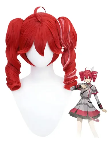 Znuevo Y Color Rojopeluca Kasane Teto Para Cosplay 2025 Y Wj
