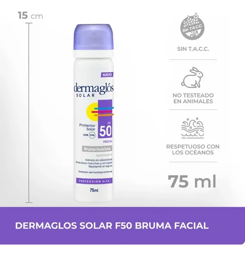 Dermaglos Solar F50 X75 Bruma Facial