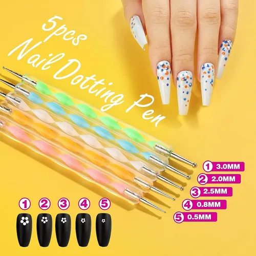 Pincel De Uñas, Fandamei Kit De Herramientas De Diseño De…